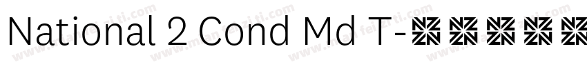 National 2 Cond Md T字体转换